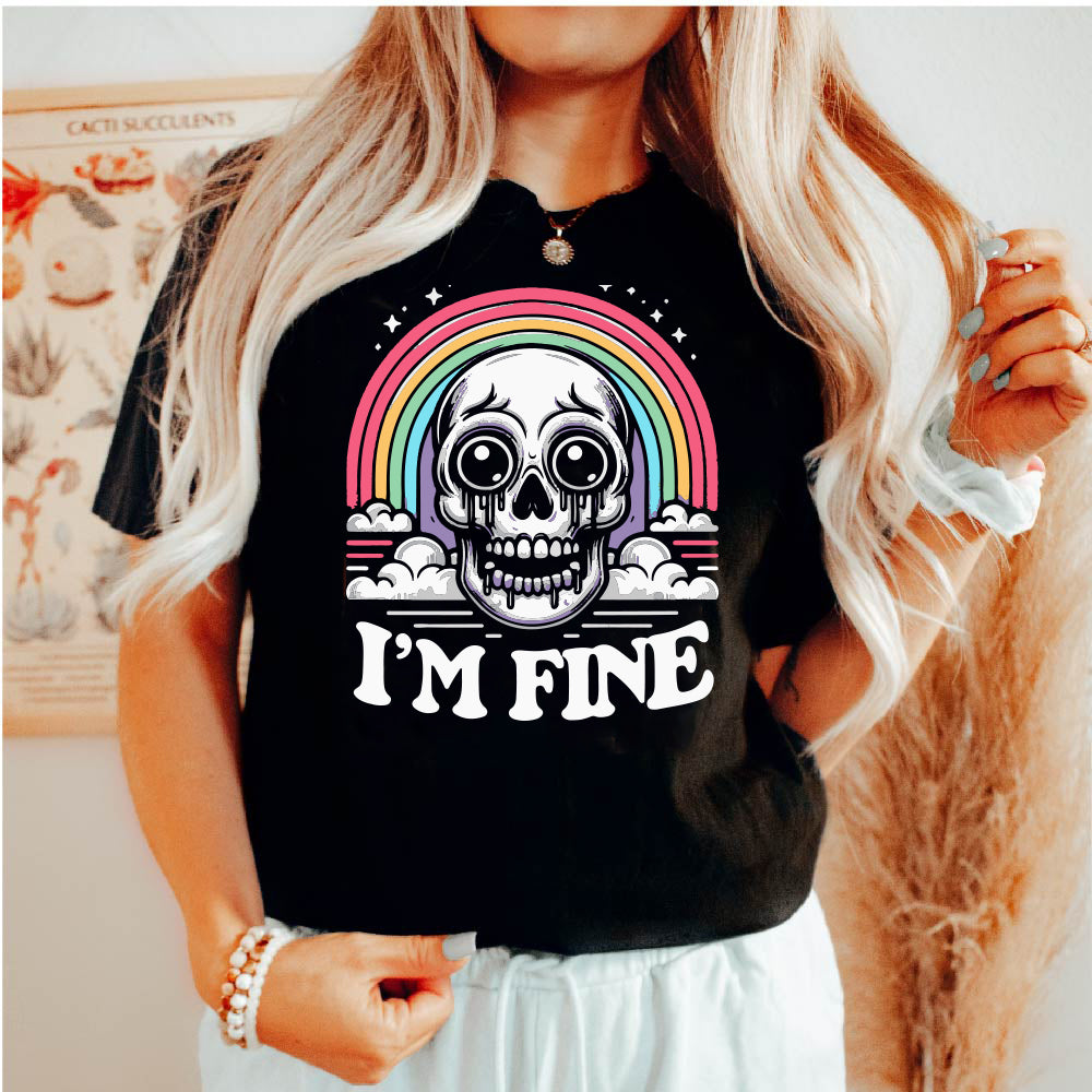 I'm Fine Rainbow Skeleton - FUN - 654