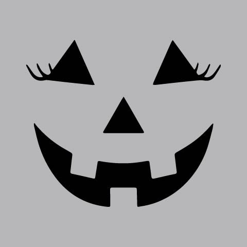 Black Lashes Pumpkin Smile - HAL - 245