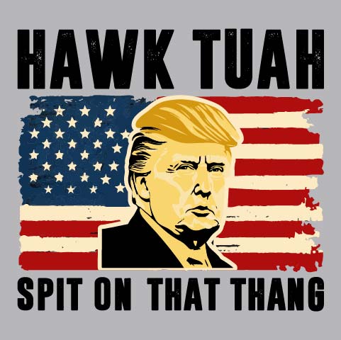 Trump Flag Hawk Tuah - FUN - 827