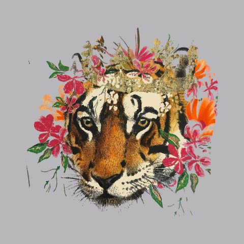 Tiger And Flowers - URB - 546