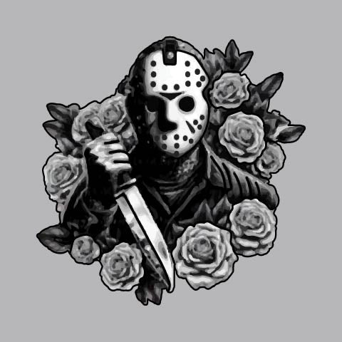 Jason Mask Roses Knife - HAL - 264