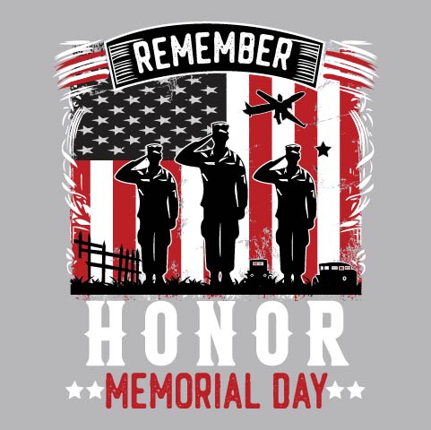 Remember Honor Memorial Day Pocket - PK - SPF - 013