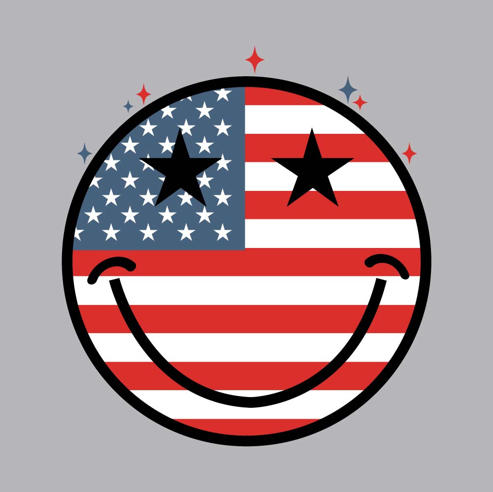 Flag Smiley Pocket - PK - USA - 053