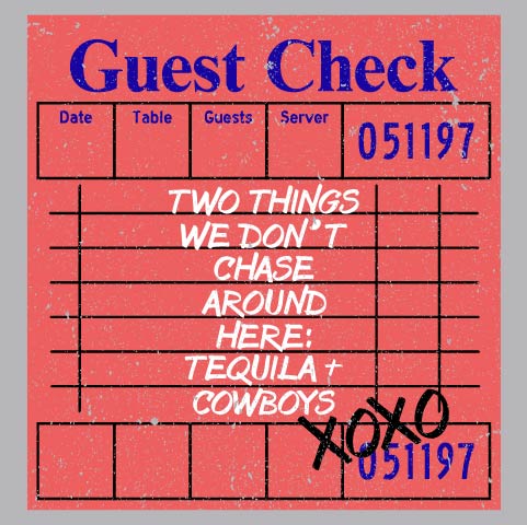 Guest Check Xoxo - STN - 201