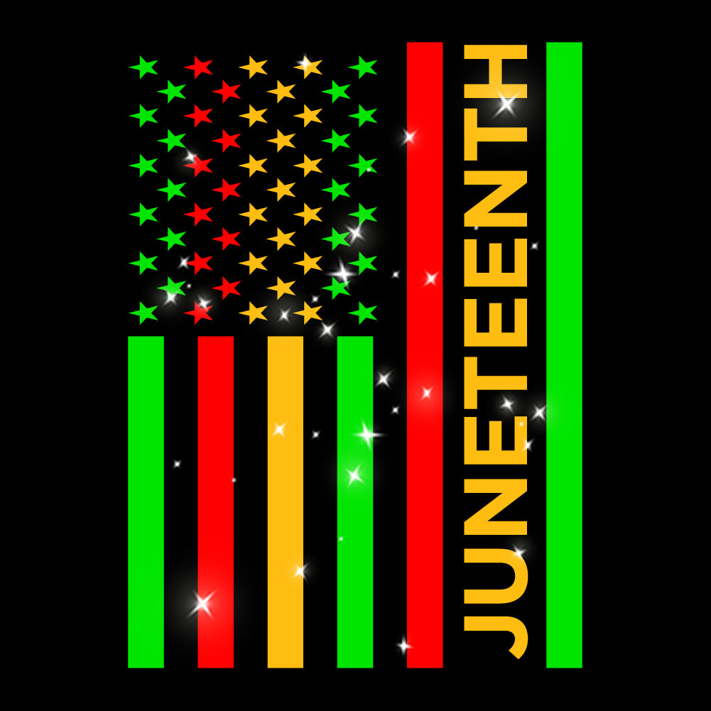 Juneteenth Flag | Glitter - GLI - 196