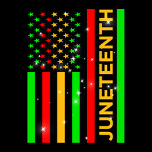 Load image into Gallery viewer, Juneteenth Flag | Glitter - GLI - 196
