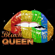 Load image into Gallery viewer, Black Queen Lips | Glitter - GLI - 195
