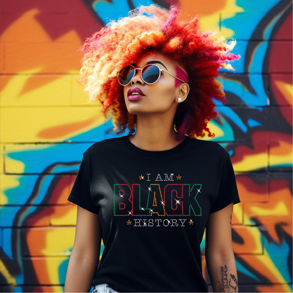 I Am Black History | Rhinestones - RHN - 177
