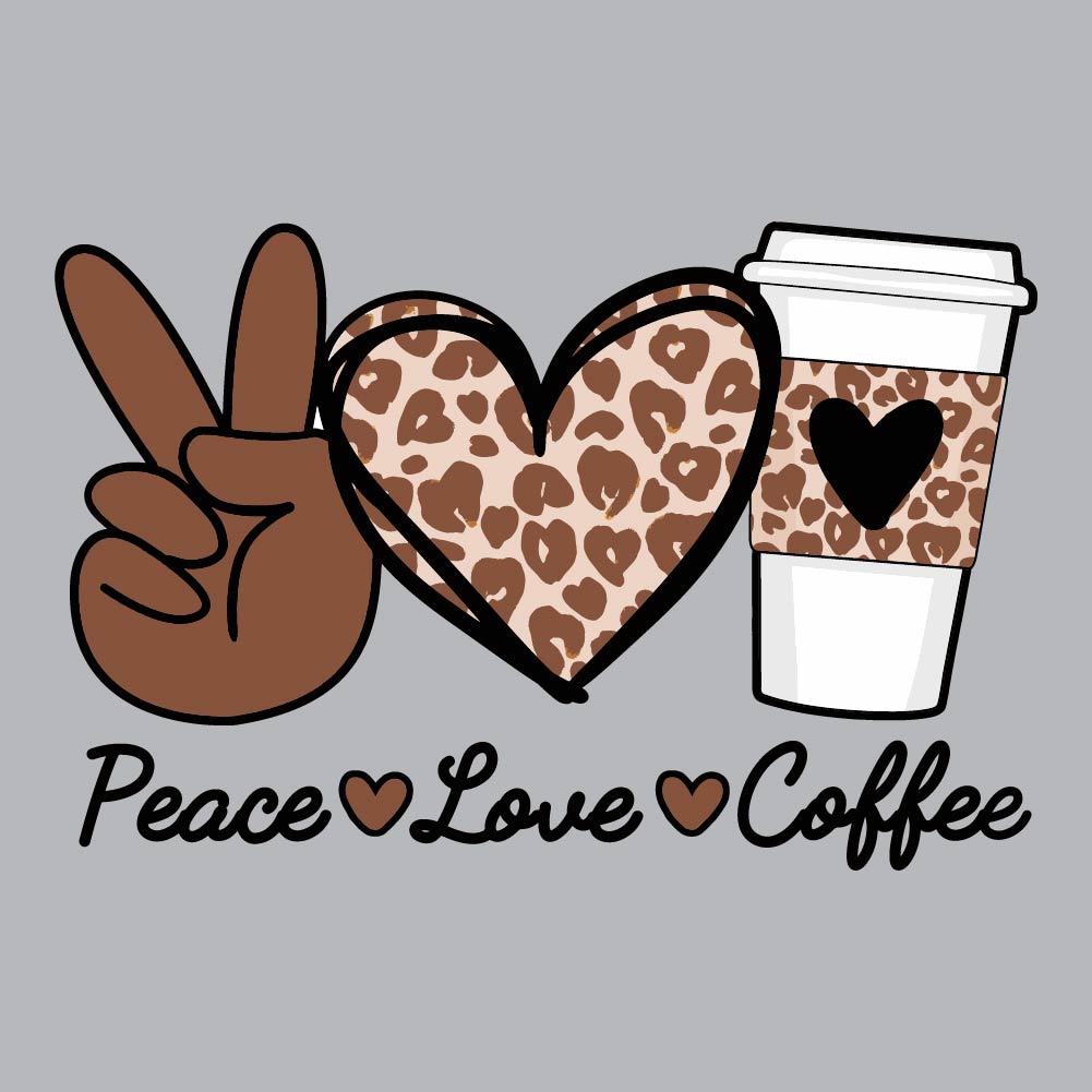Peace Love Coffee Pocket - PK - FUN - 002