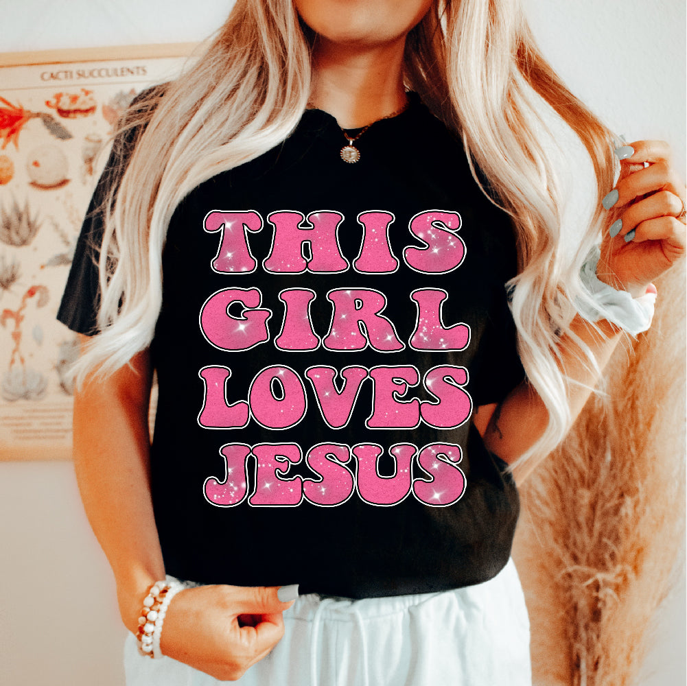 Girl Love Jesus | Glitter - GLI - 145