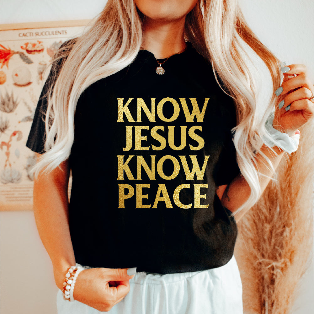 Jesus Know Peace | Shinny Foil – FOI - 019