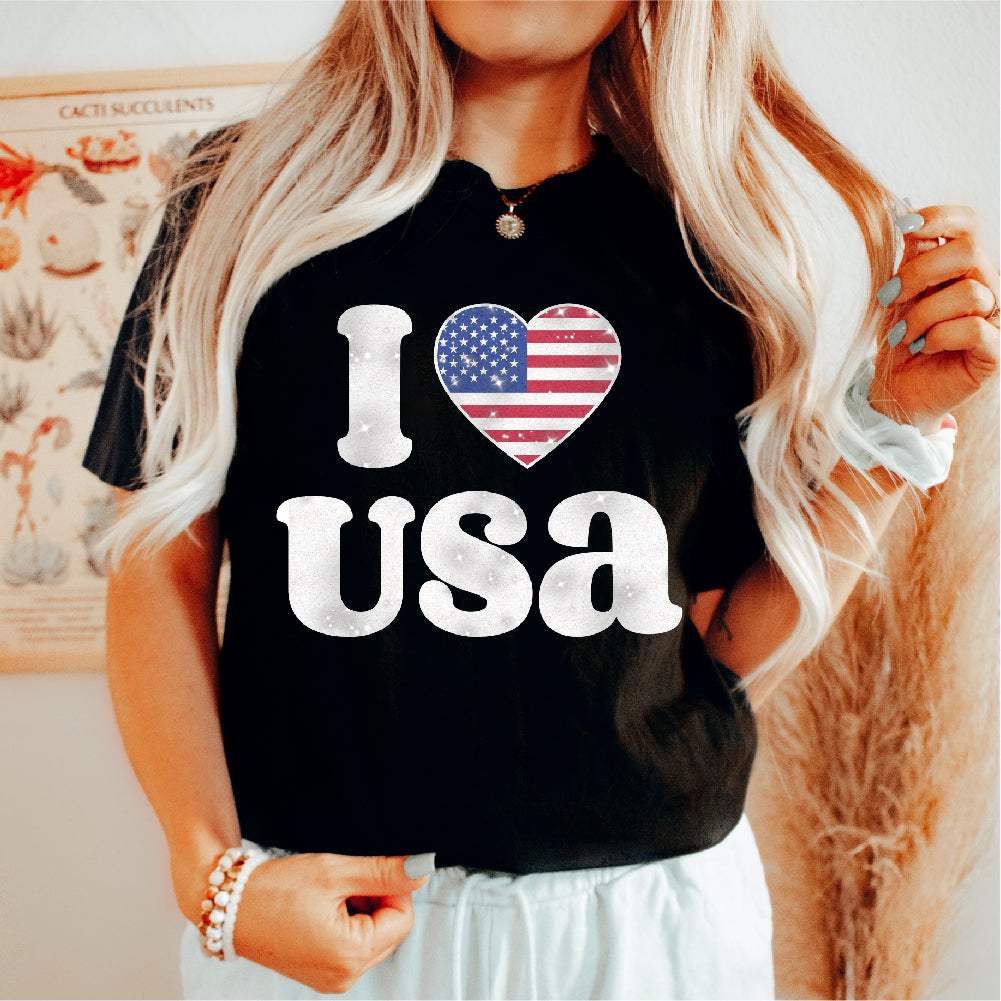 I love Usa | Glitter - GLI - 151