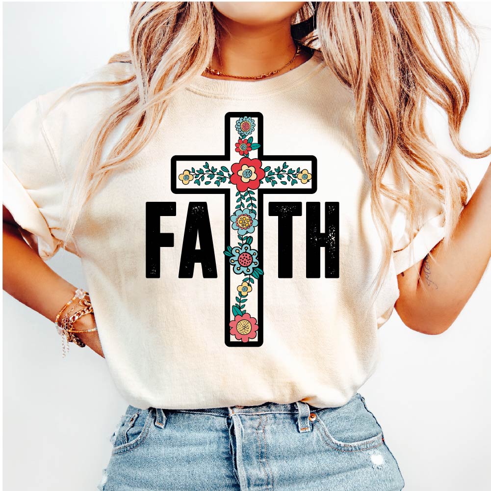 Faith Flower Cross - CHR - 530