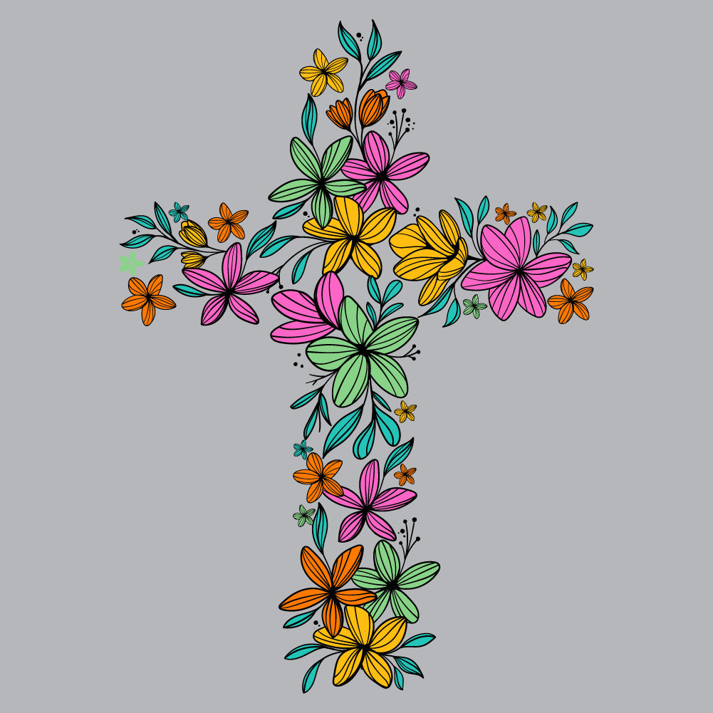 Cross Of Flowers - CHR - 518