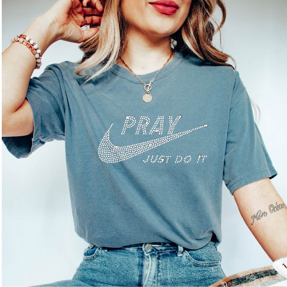 Pray Just Do It | Rhinestones - RHN - 158