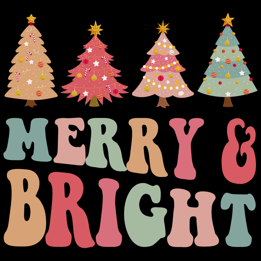 Merry and Bright trees - XMS - 308