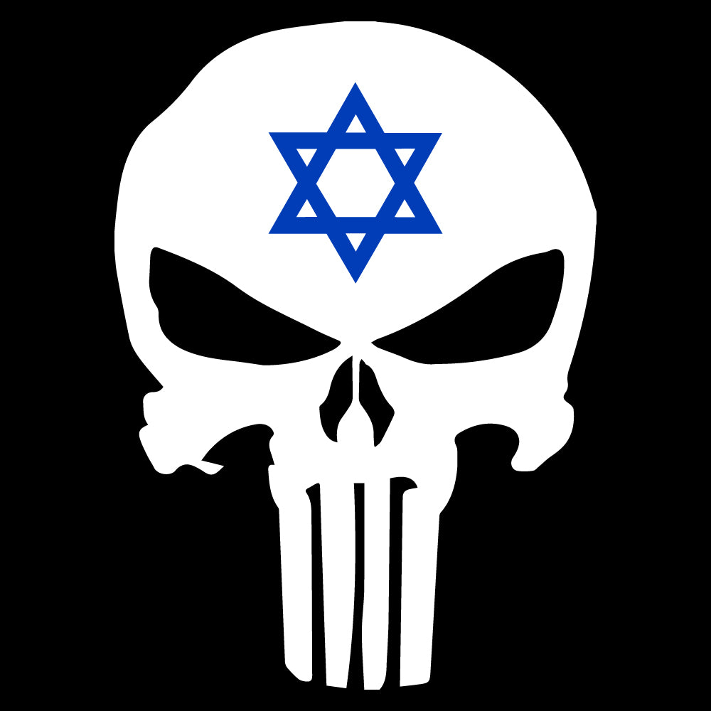 Israel flag skull - TRP - 137