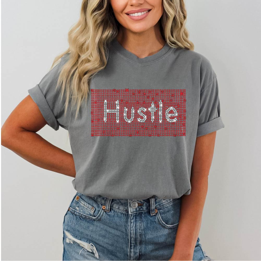 Hustle In Red | Rhinestones - RHN - 038