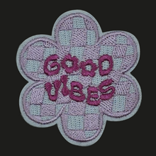 Load image into Gallery viewer, Good Vibes Flower | Chenille Patch - PAT - 176
