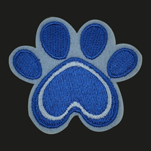 Load image into Gallery viewer, Blue Dog Paw | Chenille Patch - PAT - 185
