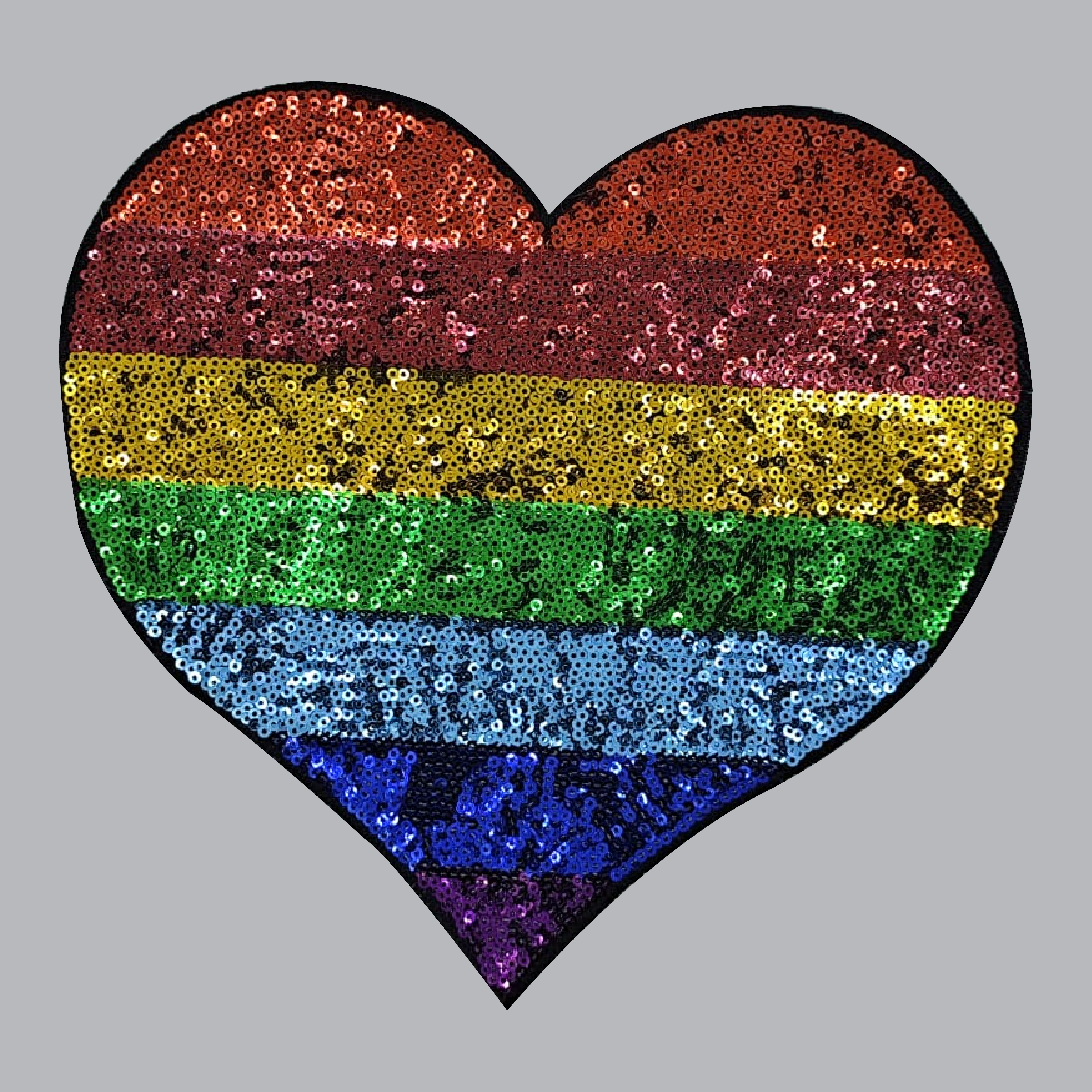 Rainbow Pride Heart | Chenille Patch - PAT - 189