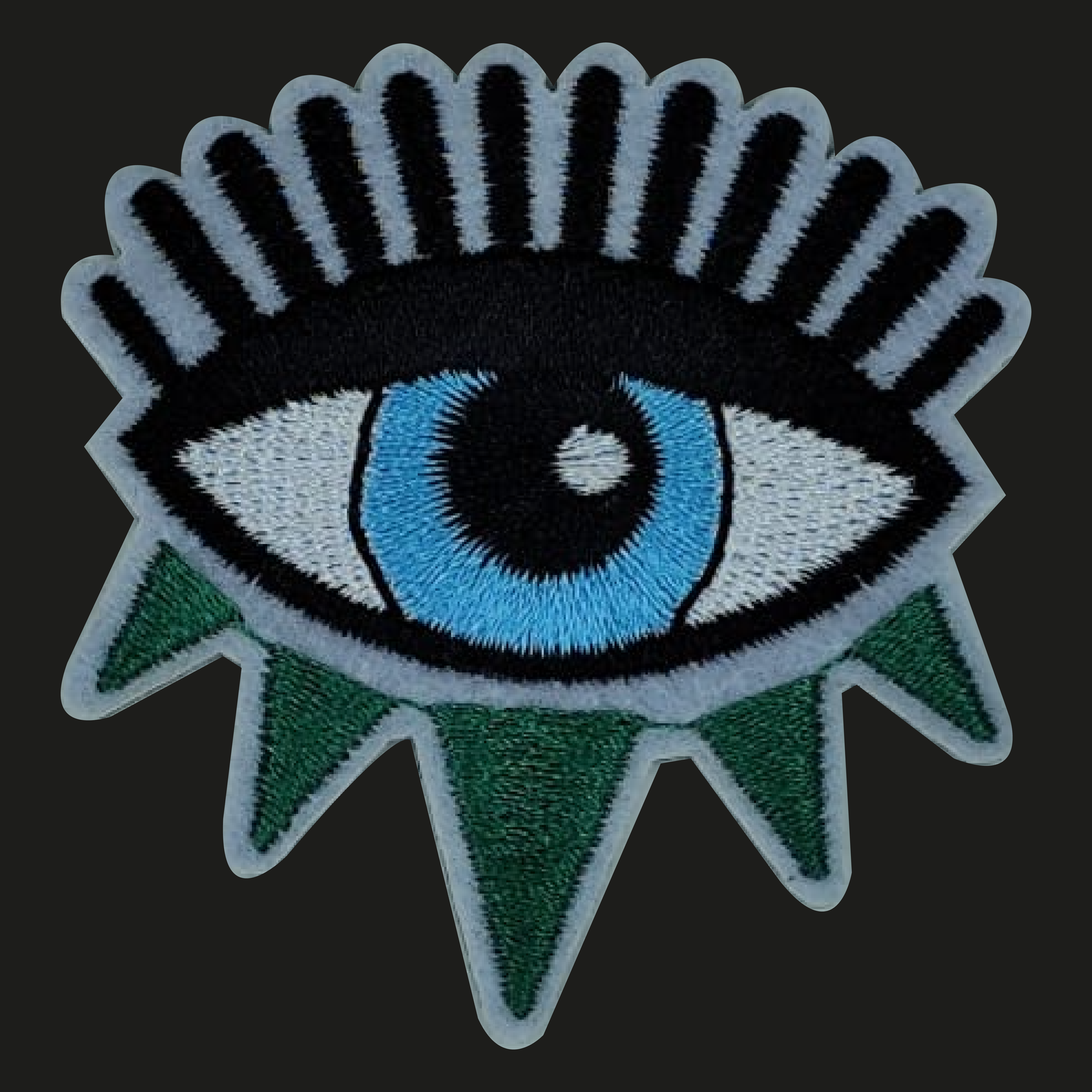 Blue Eye Spike | Chenille Patch - PAT - 183