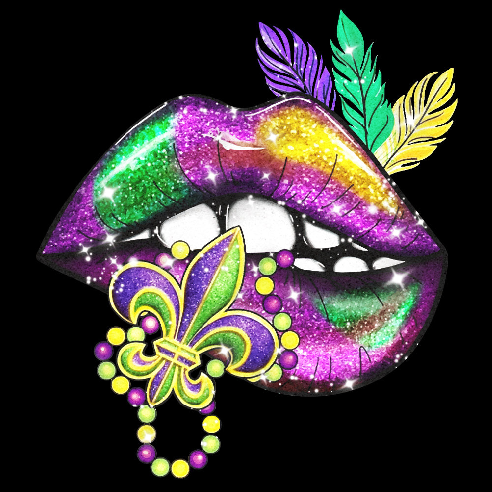 Mardi Gras Lips | Glitter - GLI - 163