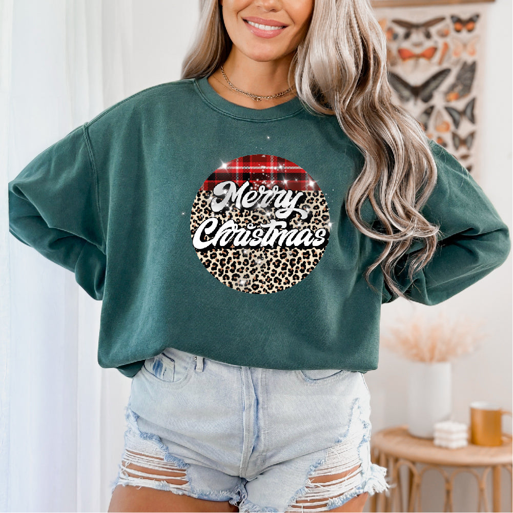 Merry Christmas Animal Print | Glitter - GLI - 079