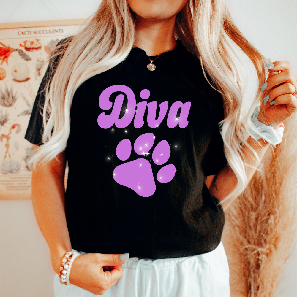 Diva Pink Paw | Glitter - GLI - 213
