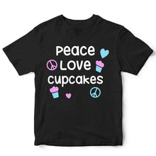 Load image into Gallery viewer, Love, cupcakes, peace - KID - 233
