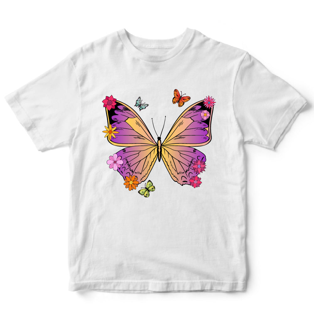 Butterfly and flowers - KID - 222