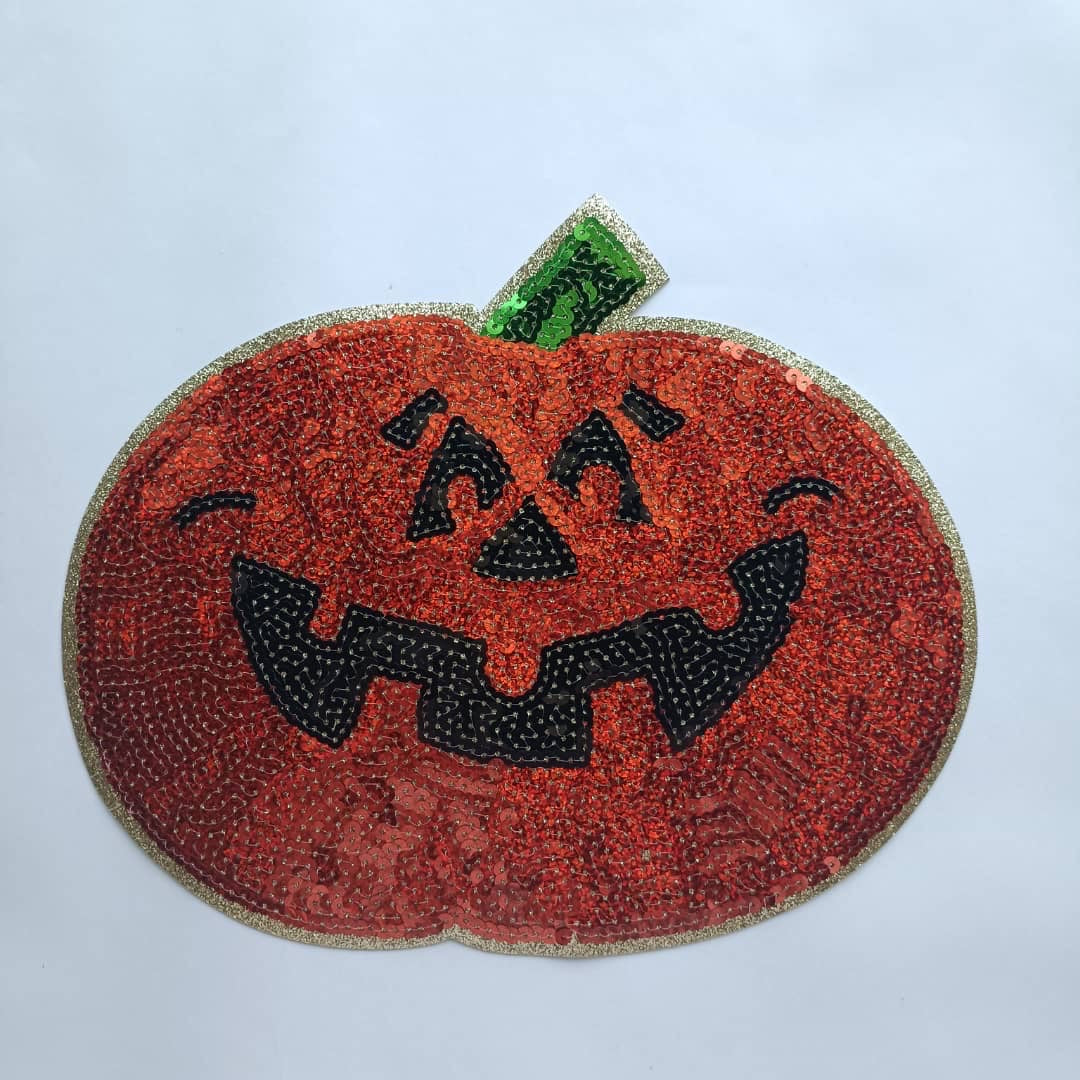 Pumpkin Face | Shinny Sequin - PAT - 347