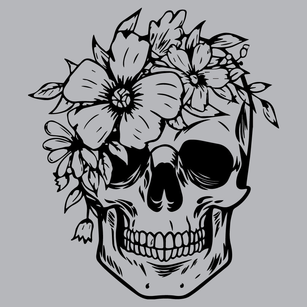 Skull With Flowers - BOH - 158