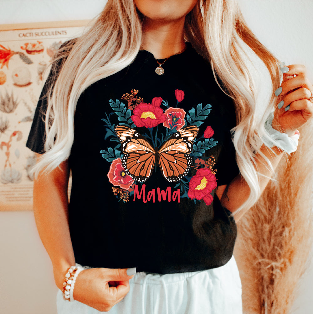 Butterfly Flowers Mama - FAM - 174