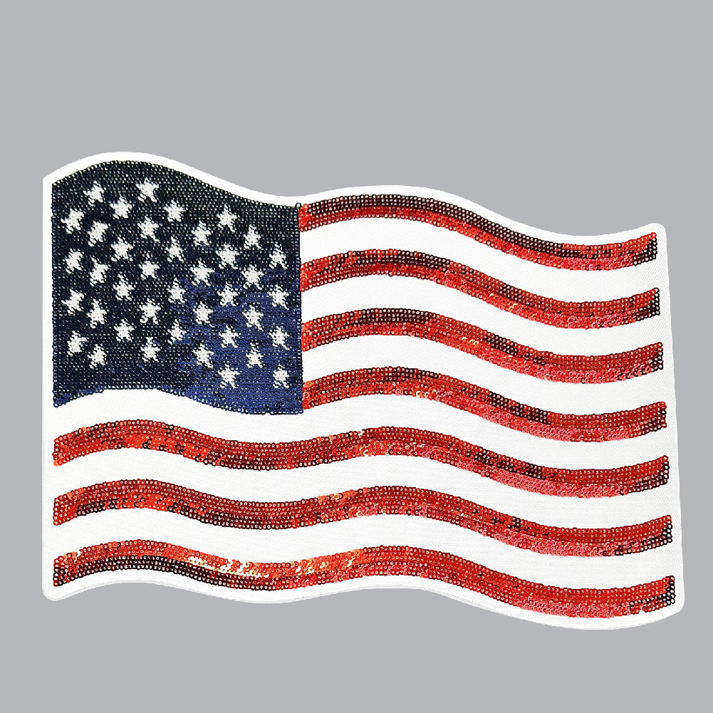 USA Flag Pocket | Shinny Sequin - PAT - 128