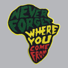 Load image into Gallery viewer, Never Forget Africa | Chenille Patch - PAT - 130
