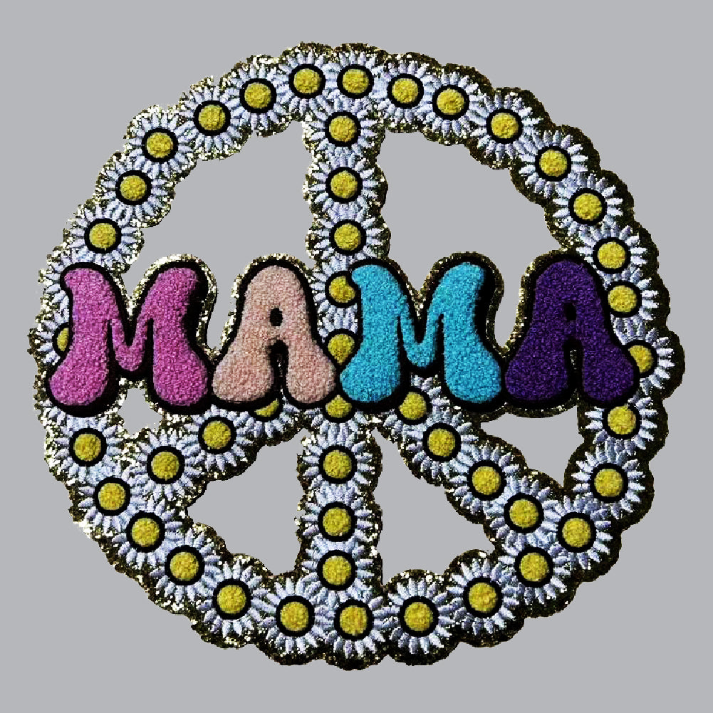 Mama Peace Sign | Chennile Patch - PAT - 131