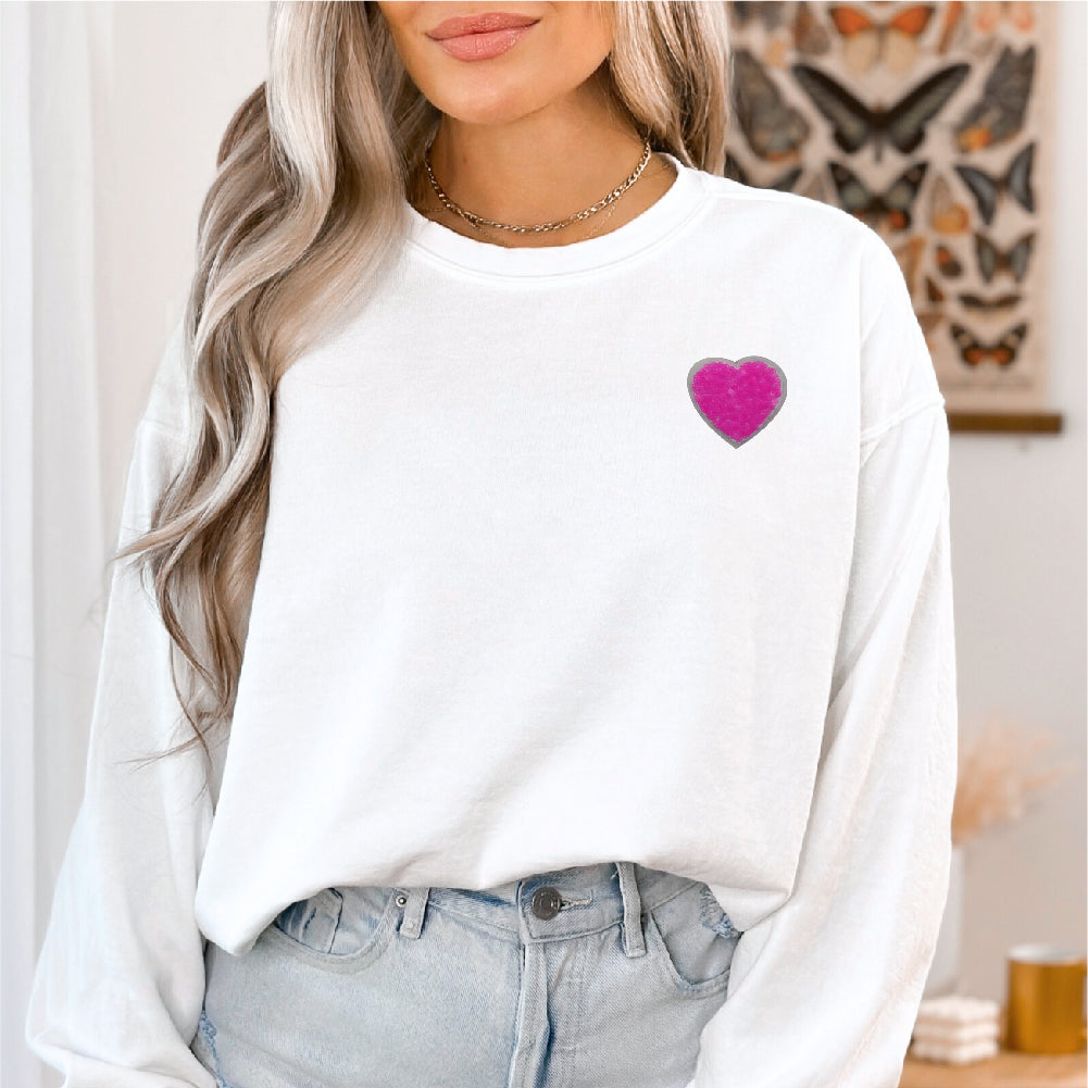 Pink Heart | Shinny Sequin - PAT - 222