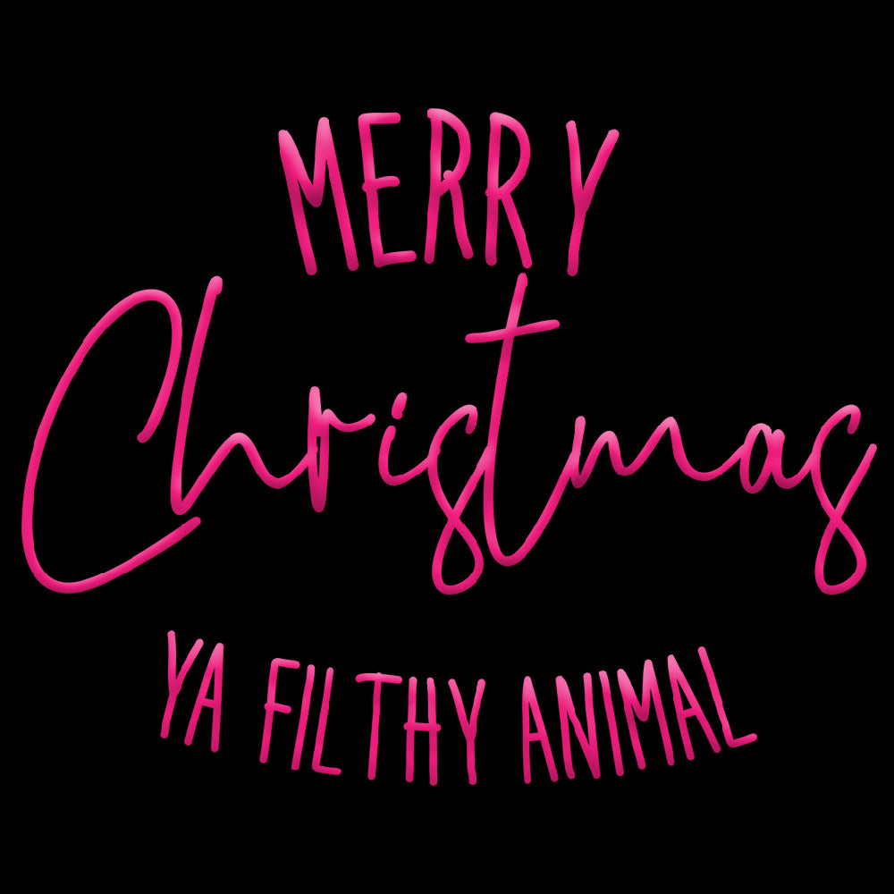 Christmas ya filthy animal, Pink ( PUFF PRINT ) - PUF - 011