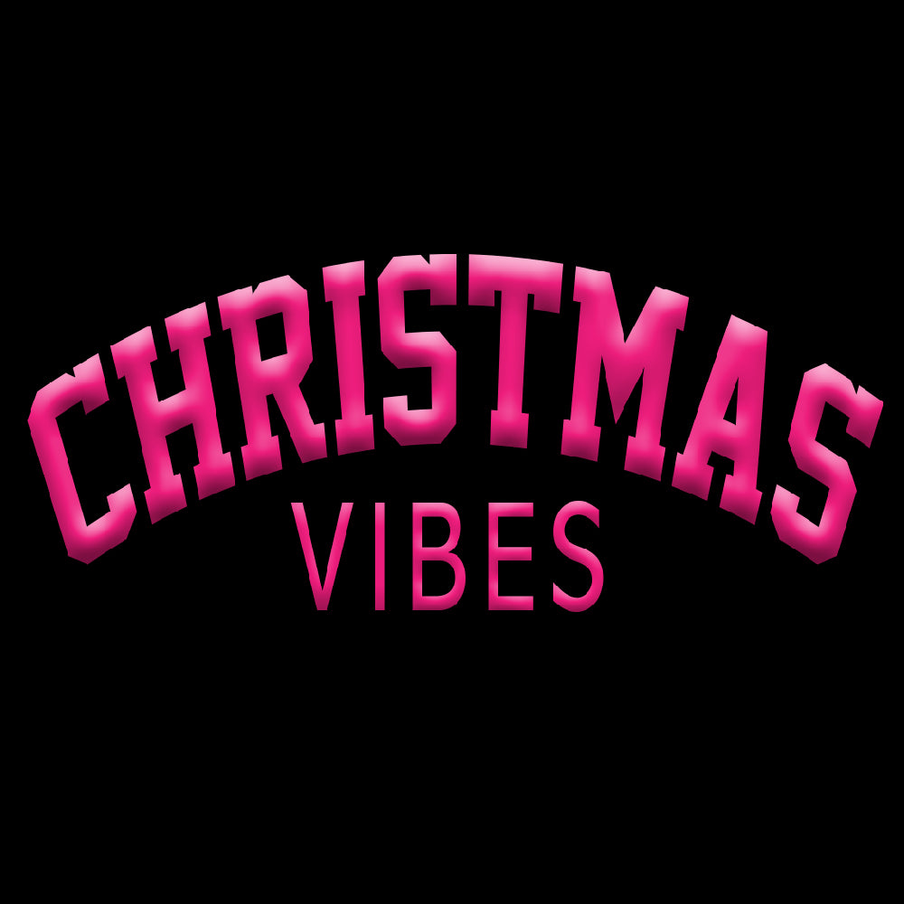 Christmas vibes, Pink ( PUFF PRINT ) - PUF - 014