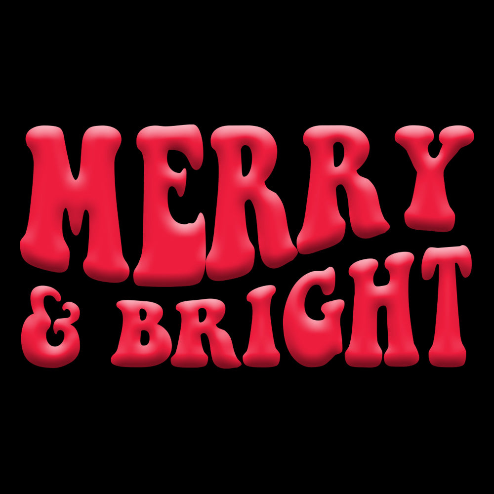 Merry and Bright ( PUFF PRINT ) - PUF - 008
