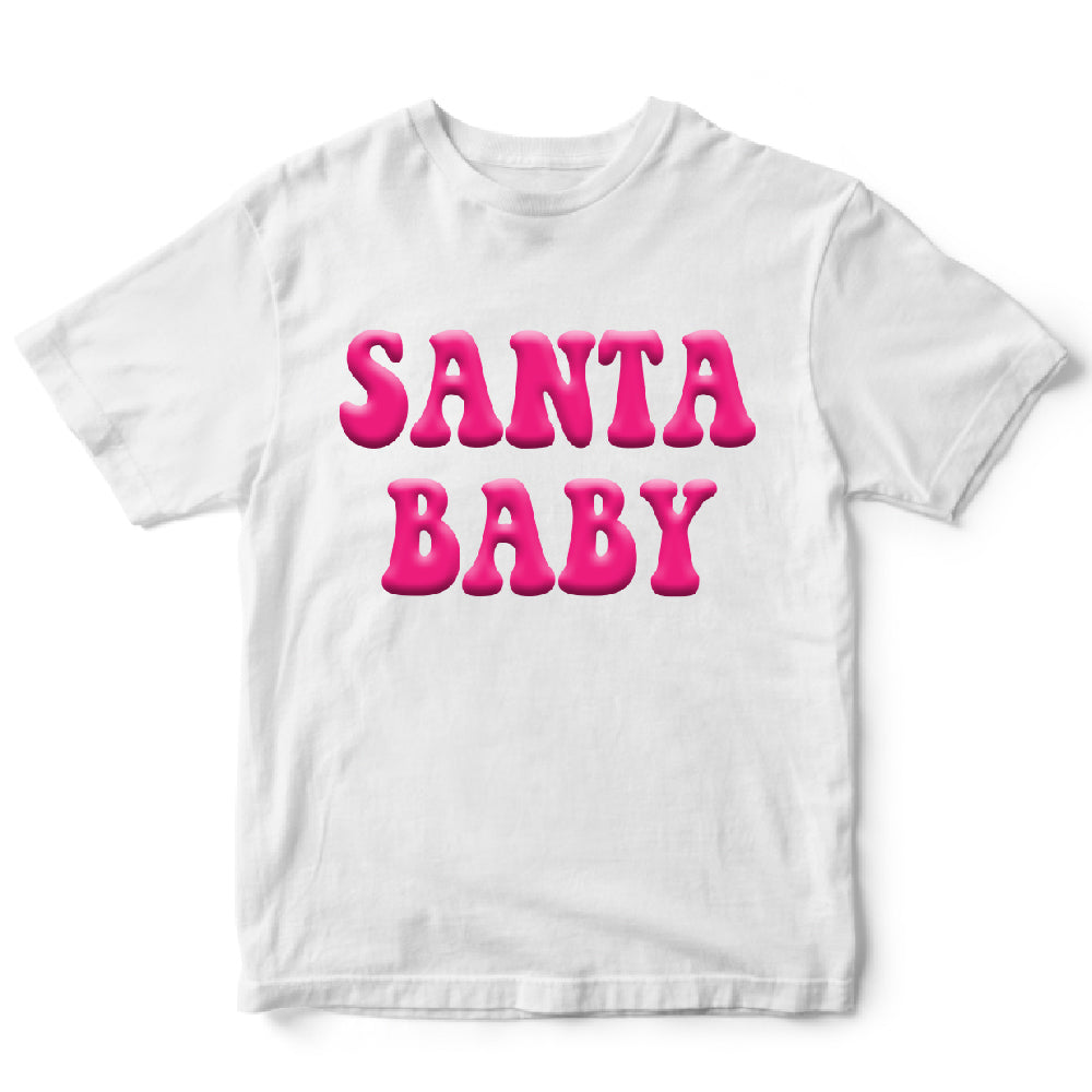 Santa baby, Pink ( PUFF PRINT ) - PUF - 012