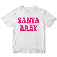 Load image into Gallery viewer, Santa baby, Pink ( PUFF PRINT ) - PUF - 012
