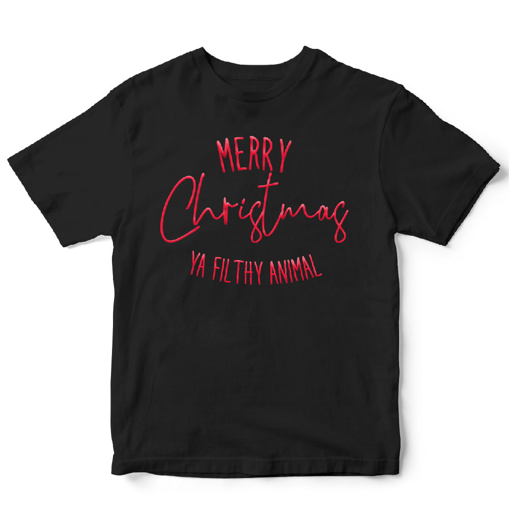 Merry Christmas ya filthy animal ( PUFF PRINT ) - PUF - 001