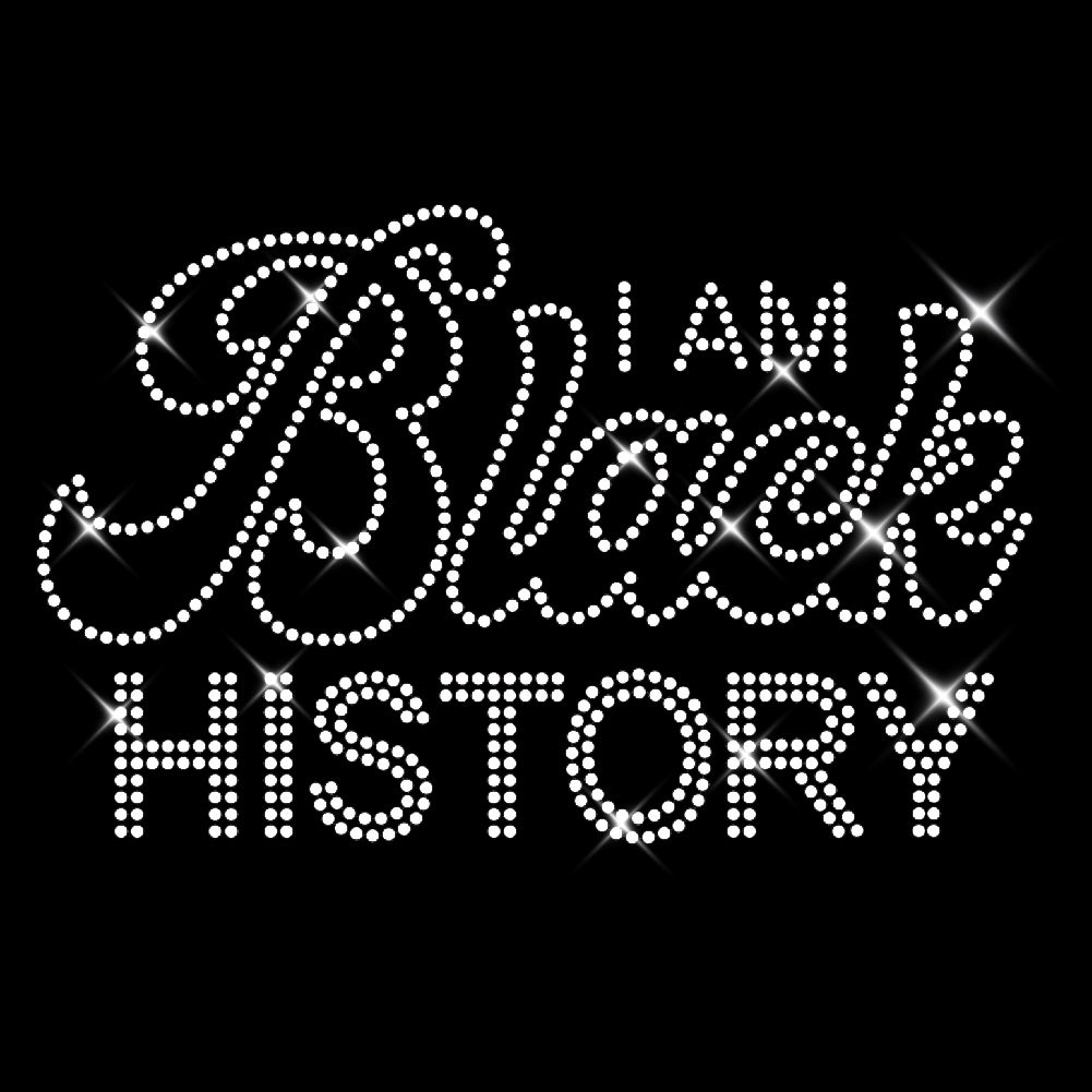 Black History In White | Rhinestones - RHN - 175