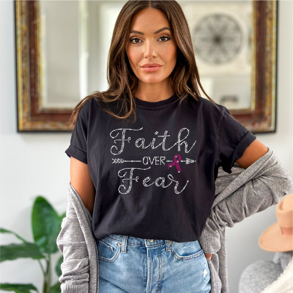 Faith Over Fear | Rhinestones - RHN - 074