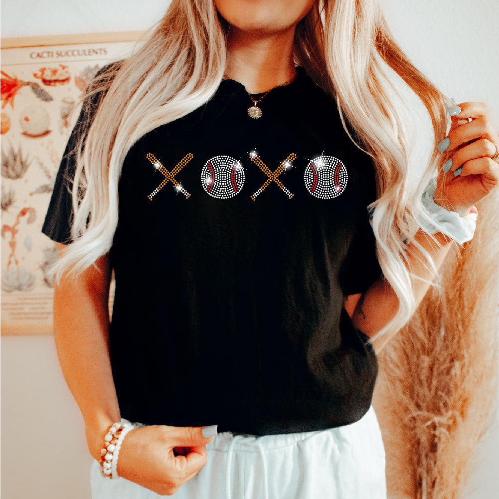 Baseball Xoxo | Rhinestones - RHN - 168
