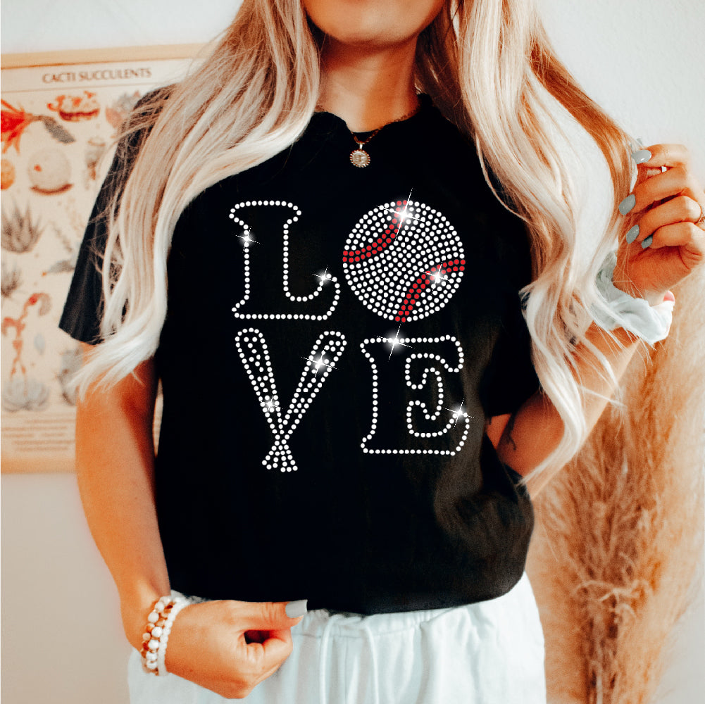 Baseball Love | Rhinestones - RHN - 167