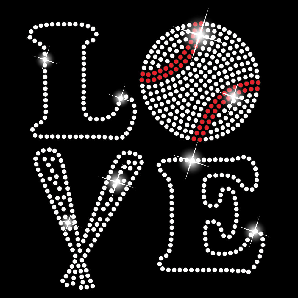 Baseball Love | Rhinestones - RHN - 167