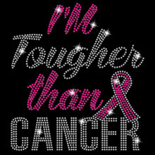 Load image into Gallery viewer, Tougher Than Cancer | Rhinestones - RHN - 139
